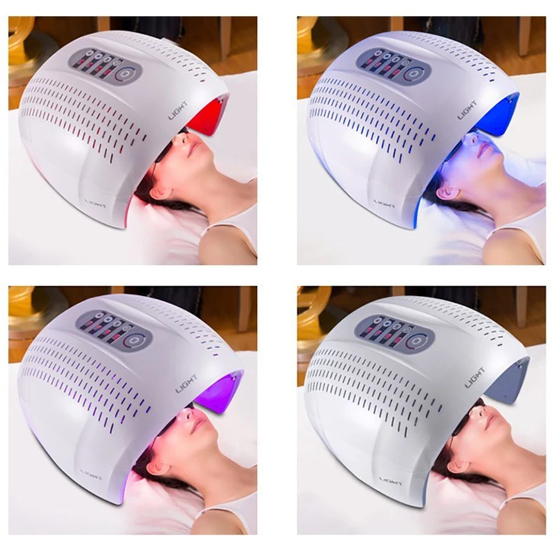 PDT 4 Color Lights Led Photon Therapy Facial Mask for Anti-aging Neck Face Skin Rejuvenation | Красота и здоровье
