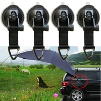 4pcs Car Roof Luggage Tarps Tents Anchor Suction Cup With Securing Hooks Heavy Duty Camping RV Car Accessories