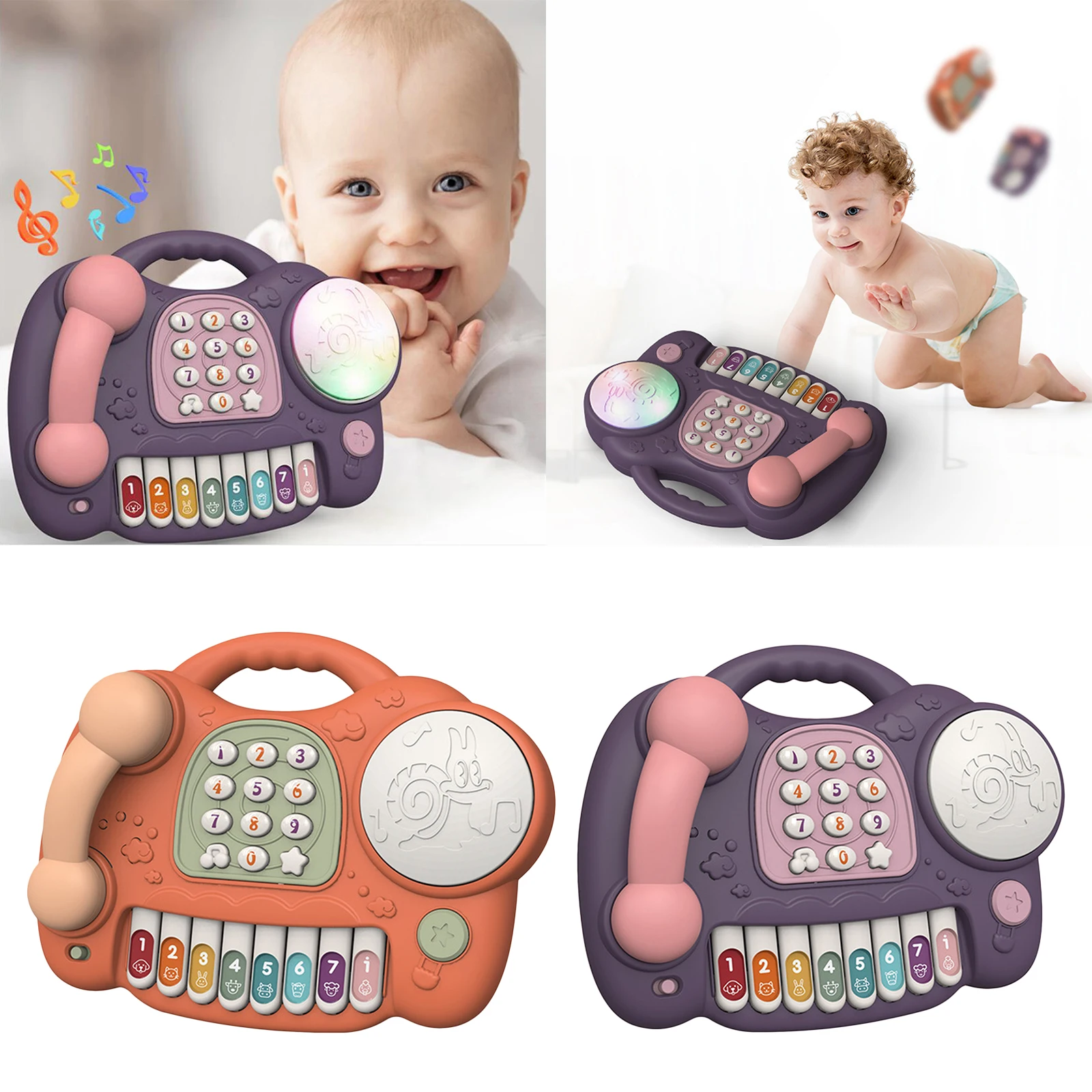 

Teaching Telephone Simulation Phone Plastic for Kids Baby