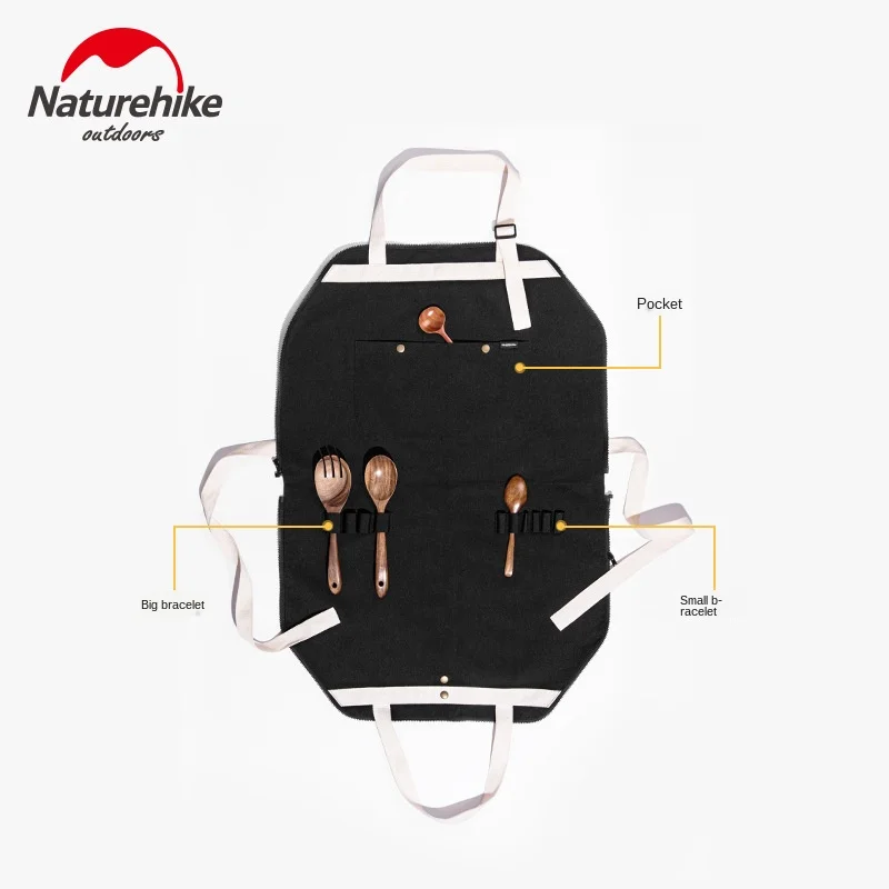 Naturehike Multi-Function Storage Apron Outdoor Camping Picnic Waist-Kitchen Overalls Work Cover military scarf men head | Спорт и