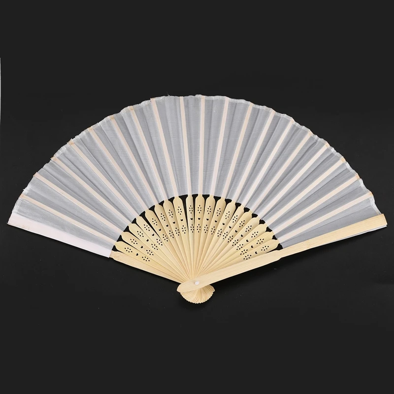 50 шт. белые складные сумочки из органзы на шнурке вечерние подарочные сумки