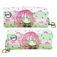 ghost student pencil case for anime demon slayer blade cartoon print pen bag stationery pencilcase pen marker bag storage pouch