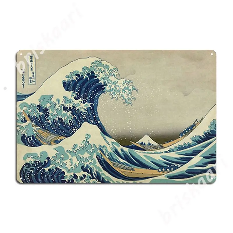 

The Great Wave Off Kanagawa Metal Signs Wall Mural Cinema Printing Wall Decor Tin sign Posters