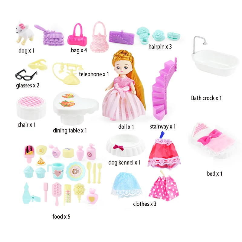 Прямая поставка миниатюрные обучающие игрушки для девочек сделай сам модель