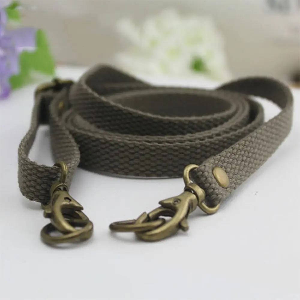 Холщовый дорожный ремешок с регулируемой длиной сменный для сумочки через плечо