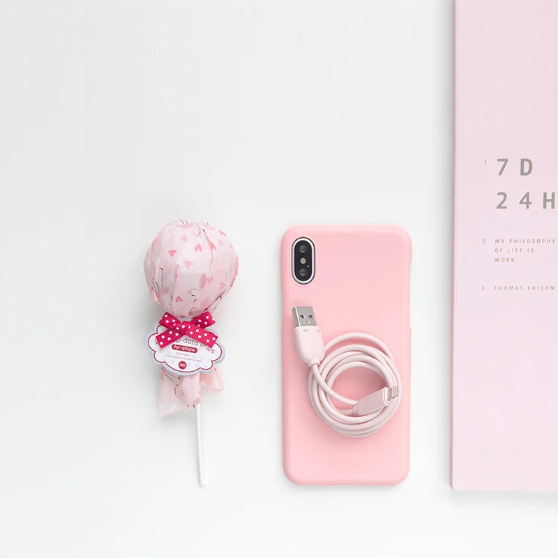 Maoxin леденец кабель для передачи данных Apple Android тип c креативный милый зарядный