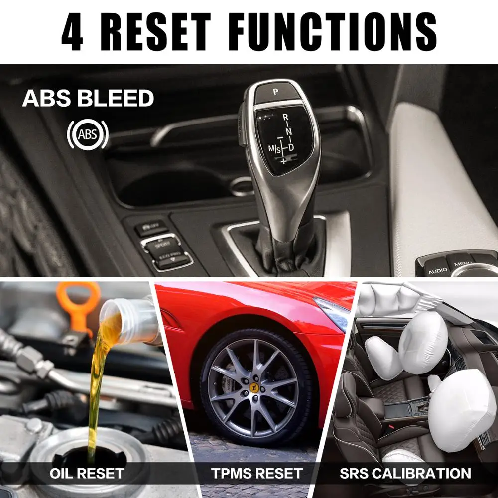 Автомобильный диагностический инструмент OBD2 THINKSCAN 601 для En/ABS/SRS & 4 сервисы сброса