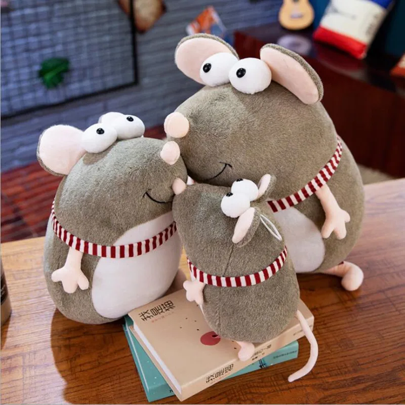 Милая игрушка высокого качества талисман плюшевые выпуклые Толстая мышка с