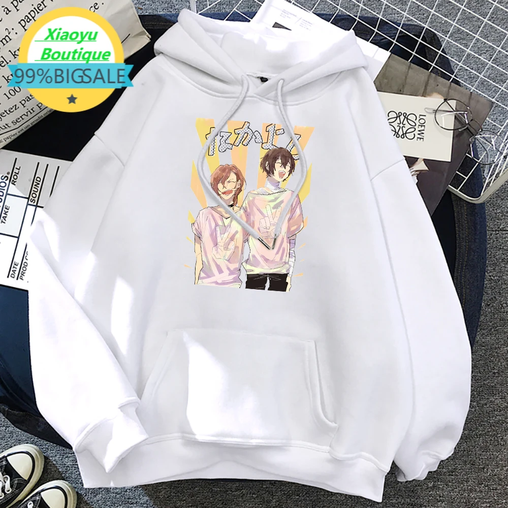 

Толстовка Bungo с изображением бродячих собак, мужские модные пуловеры с круглым вырезом, повседневные свитшоты с карманами в стиле аниме, ули...