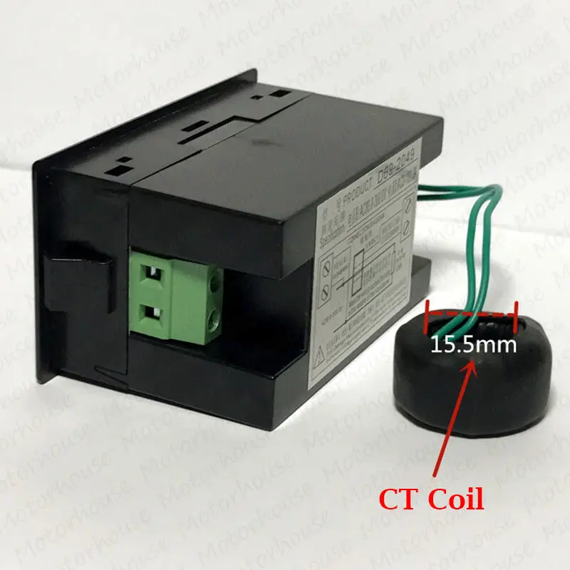 AC 220V ~ 450V 230V 240V Цифровой ЖК дисплей светодиодный вольтметр Панель Вольт Ампер Ватт