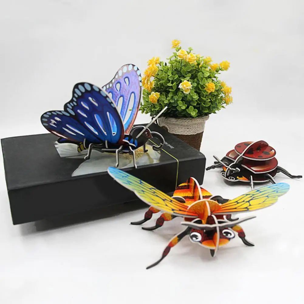 

1 Набор пазлов для обучения, декоративный креативный Кузнечик, головоломка, игрушка, 3D пазл для детей