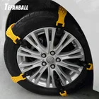Tefanball 10 шт.компл. термополиуретановые автомобильные противоскользящие цепи для снега универсальные зимние шины колеса цепь для снега подходит для снежной дороги и песчаной дороги