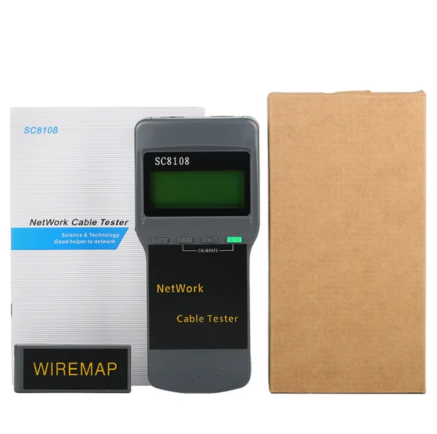 

SC8108 RJ45 Network Tester LAN Length Cable Meter Measurement