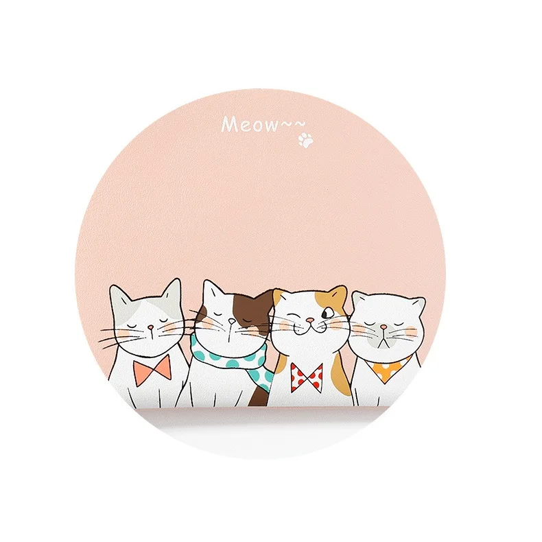

New Cute Cat Design PU Leather For Women Standard Short Wallet Girls Zipper Coin Purse Key Wallet For Female Daily Clutch Purses