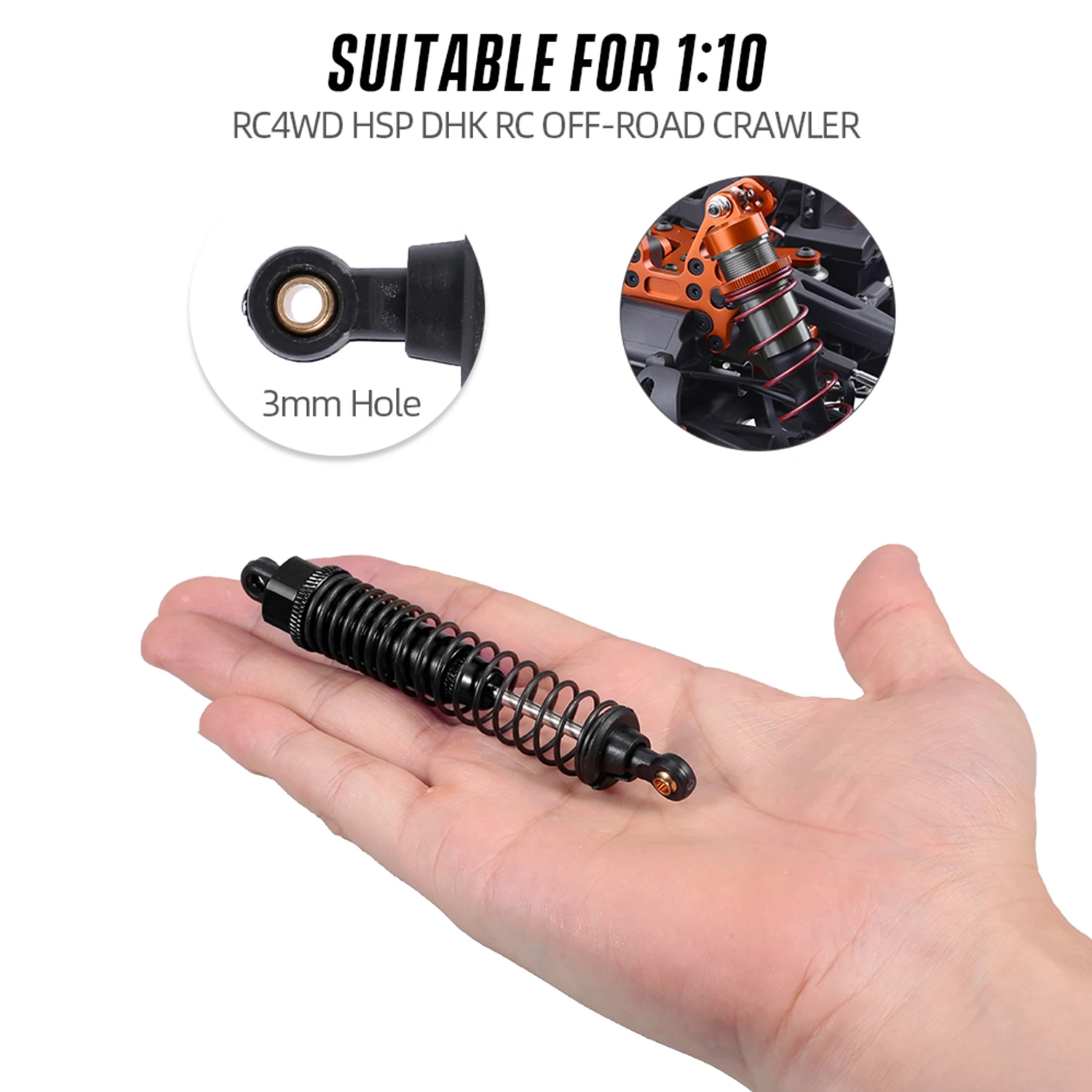 Амортизатор комплект амортизаторов для 1/10 RC Car Gray Alum Absorber HSP 106004|Амортизаторы и