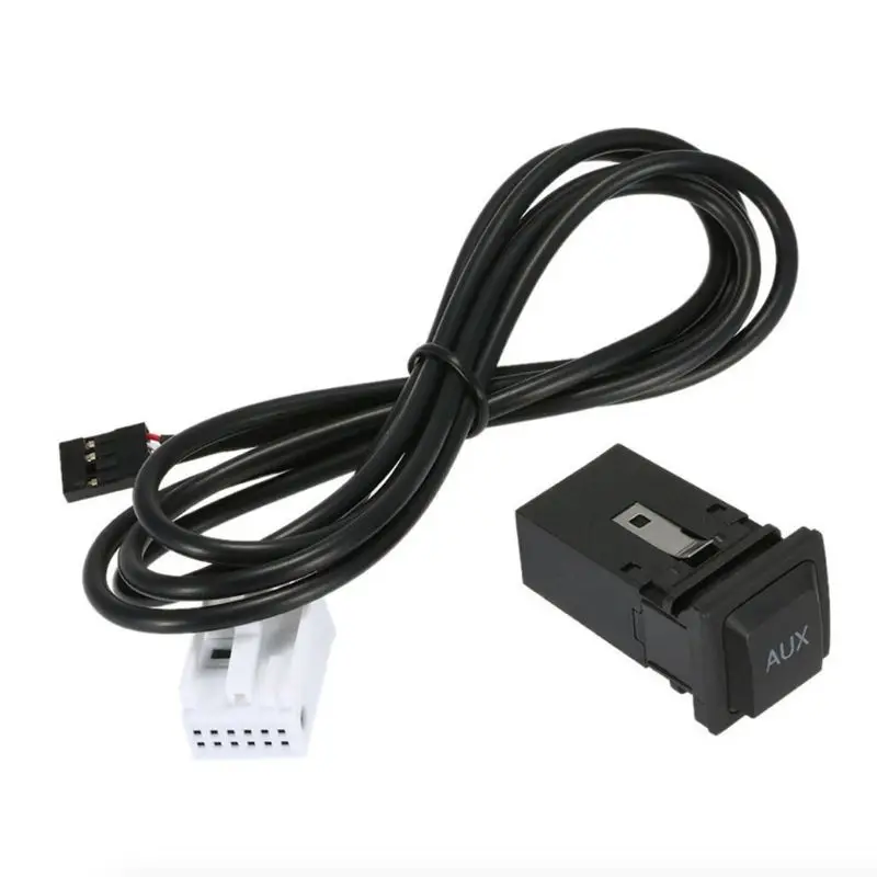 

Car USB AUX Switch Cable for vw1 Golf GT I R MK6 MK5 Jetta RCD310 RCD510 E7CA
