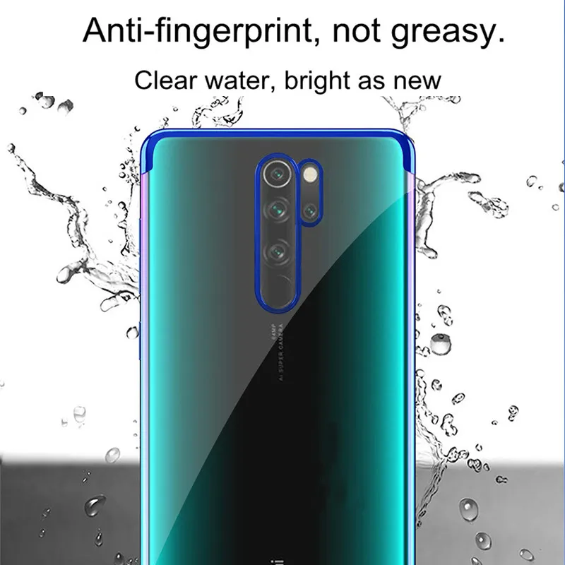 Чехол для телефона для Xiaomi Redmi Note 8 Pro, чехол, роскошный бампер, силиконовая прозрачная задняя крышка для Xiaomi Redmi Note 8T Note8 8A Note 7 Pro