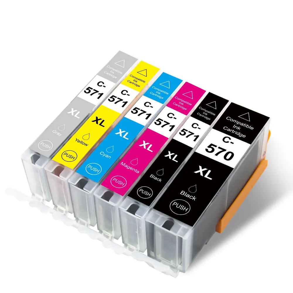 Картридж для принтера Canon Pixma MG5750 570 571 MG6850 MG7750 TS5051 совместим с PGI 5751 CLI 5752