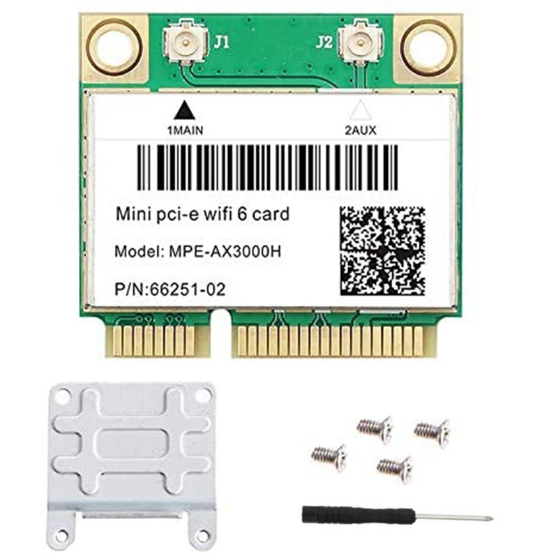 

MPE-AX3000H двухдиапазонный Wi-Fi 6 карт 802.11Ax Беспроводной Половина Mini PCI-E WiFi карта PCI Express сетевой адаптер