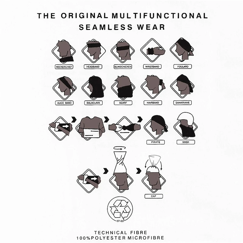 

Imixlot 19 Styles Men Women Outdoor Sports Sunscreen Seamless Magic Scarf Camouflage Anti-dust Tubular Neck Wrap Headwear