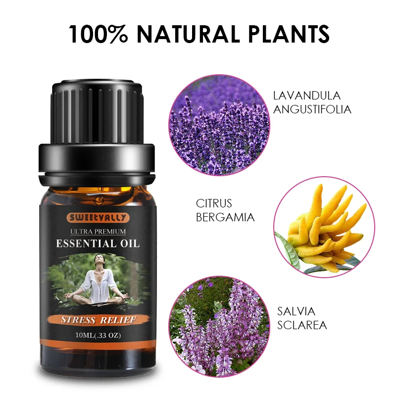 1 шт. органические эфирные масла для снятия стресса и боли |