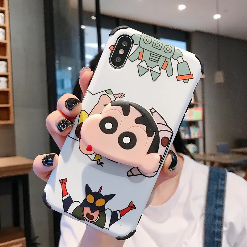Милый чехол для IPhone 11 Pro XS Max Xr 7 8 6S Plus с мультипликационным принтом небольшой пояс