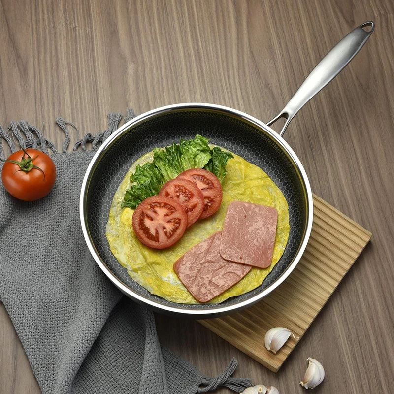 Сковорода для жарки из нержавеющей стали 20/26/28 см