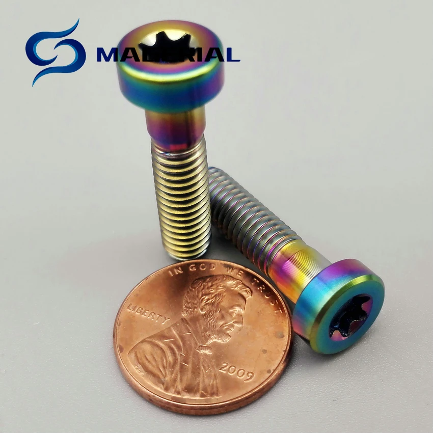 Титановый болт M6X25mm Ti Болт тормозной фиксации XT/XTR785 8000 золото/несколько цветов для шоссейного и горного велосипеда 5 класса Ti крепеж 2 шт