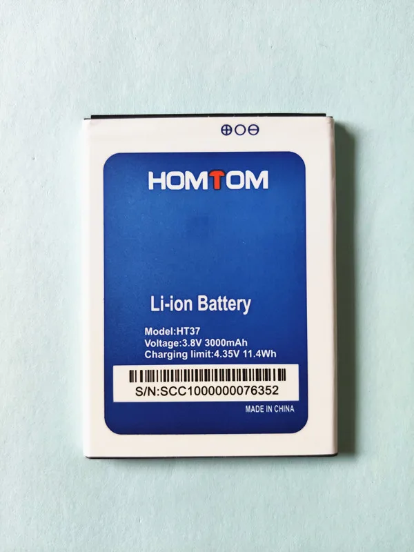 100% высококачественный Новый Сменный аккумулятор для смартфона HOMTOM S16 S7 HT16 HT37 HT7 HT30