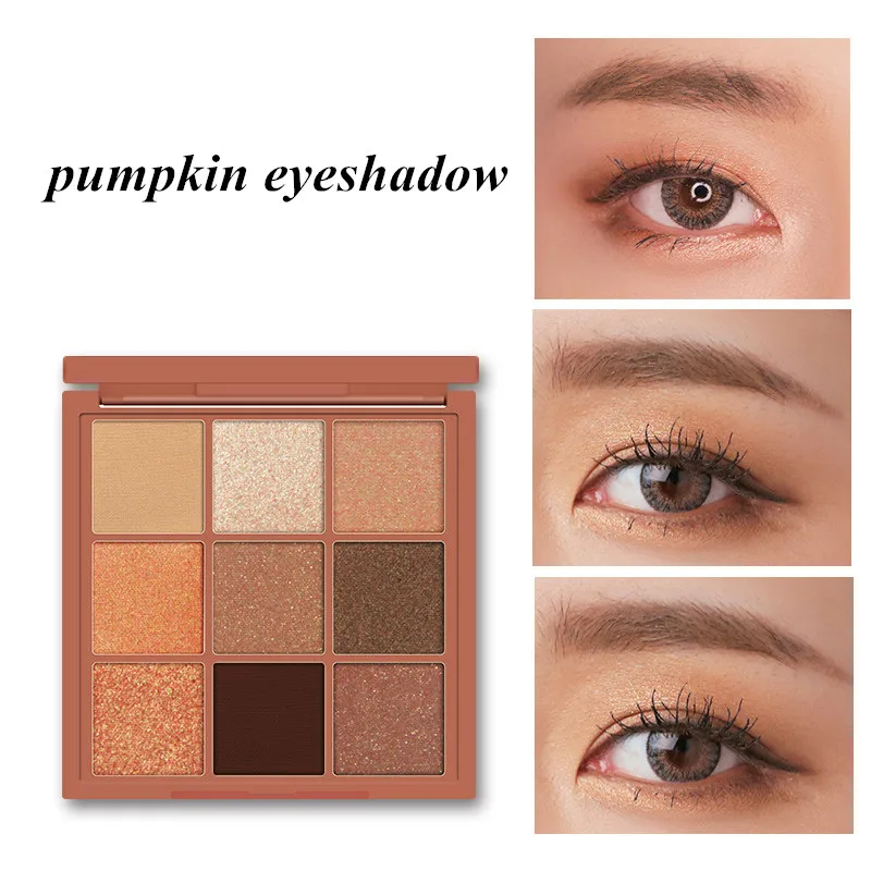 

Korean Makeup Eyeshadow Palette 9 Colors Gemstone Shadow Palette Highly Pigmented Mattes Shimmers Naked Smokey Glitter