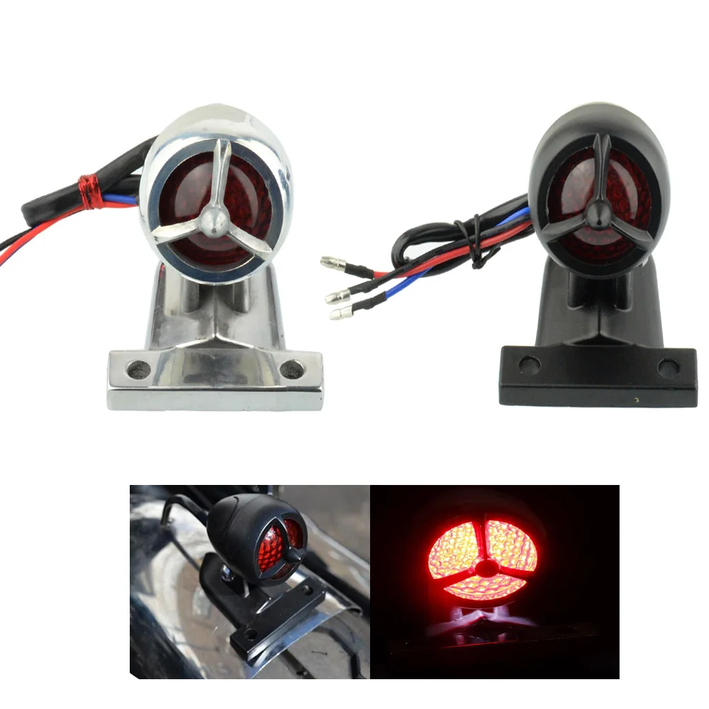 Универсальный мотоциклетный светодиодный Ретро Винтаж задние фонари тормоза