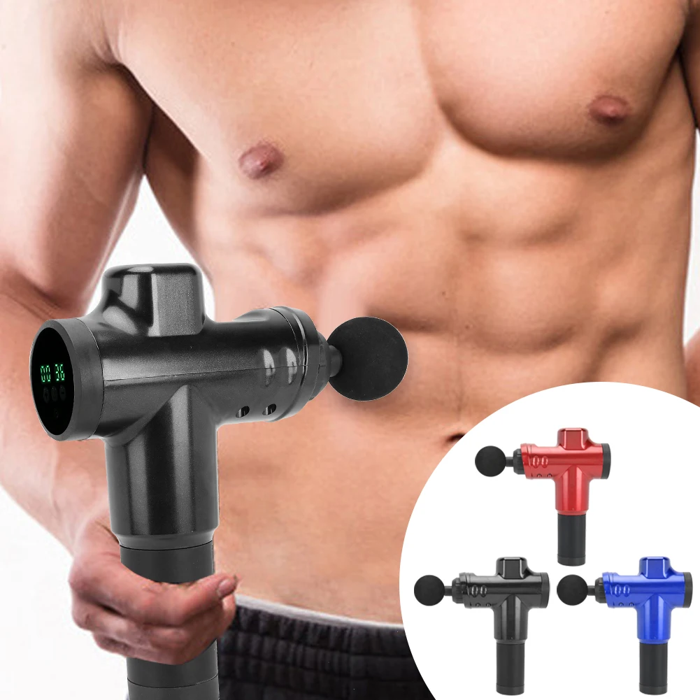 

Myofascial Physiotherapy Instrument USB Charging LCD Display Mute Touch Screen Fascia Electric Warp Impact Relax Deep Massager