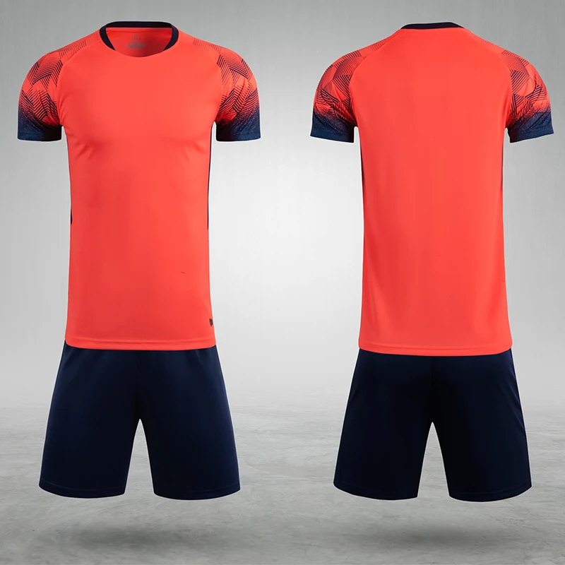 Мужская розовая футбольная майка с коротким рукавом оранжевая Футбольная форма