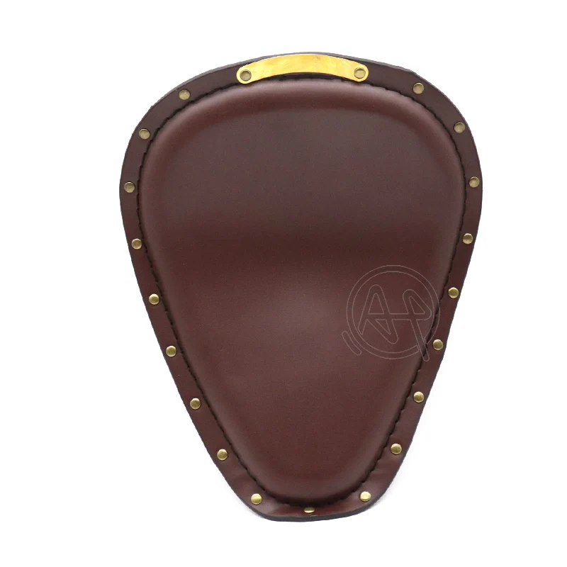 Универсальное мотоциклетное Ретро коричневое сиденье из искусственной кожи + 3