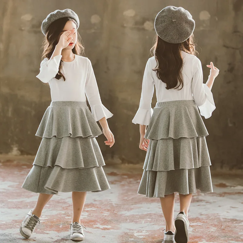 Эксклюзивная Одежда для девочек спортивный костюм белая рубашка с длинным