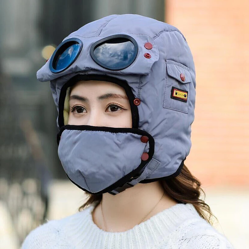 Для взрослых и детей флис зимне наушники шапка Лыжный Спорт для катания на