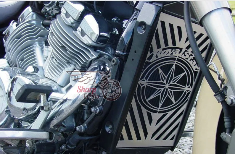 Аксессуары для мотоциклов хромированный череп пламя радиатор решетка Защитная