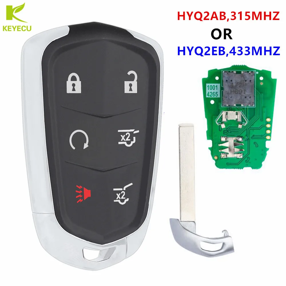 Запасной Бесконтактный дистанционный ключ KEYECU 315 МГц HYQ2AB или HYQ2EB 433 для
