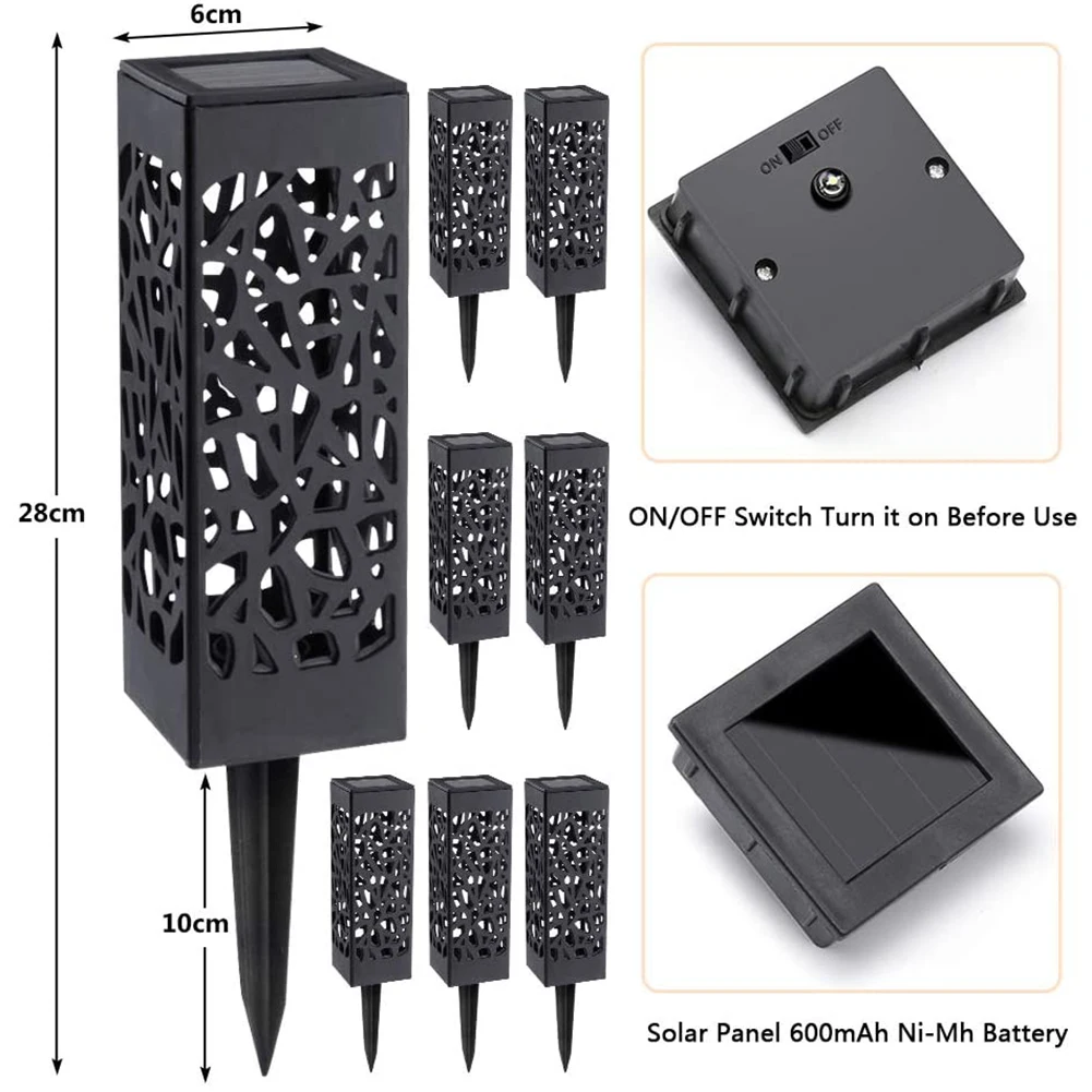

LED Solar Light Waterproof Hollow Lamp Outdoors Lawn Stakes Light Light-Controll Induction Lamp for Garden Courtyard Decoration