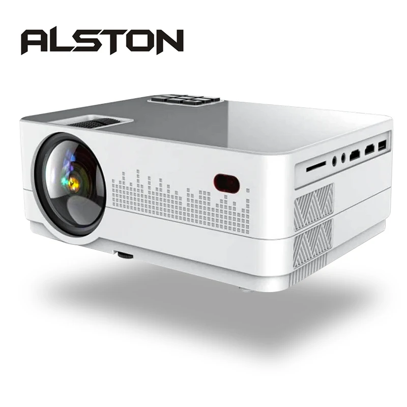 ALSTON Q2 проектор светодиодный мини микро Портативный видео HD проектор с HDMI USB для игры кино Кино Домашний кинотеатр