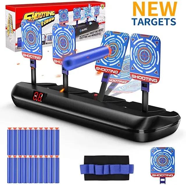 

For Nerf Guns Bullets Shooting Target 4 Modes Digital Scoring Auto Reset Target Kids Shooting Game toys High Precision Scoring