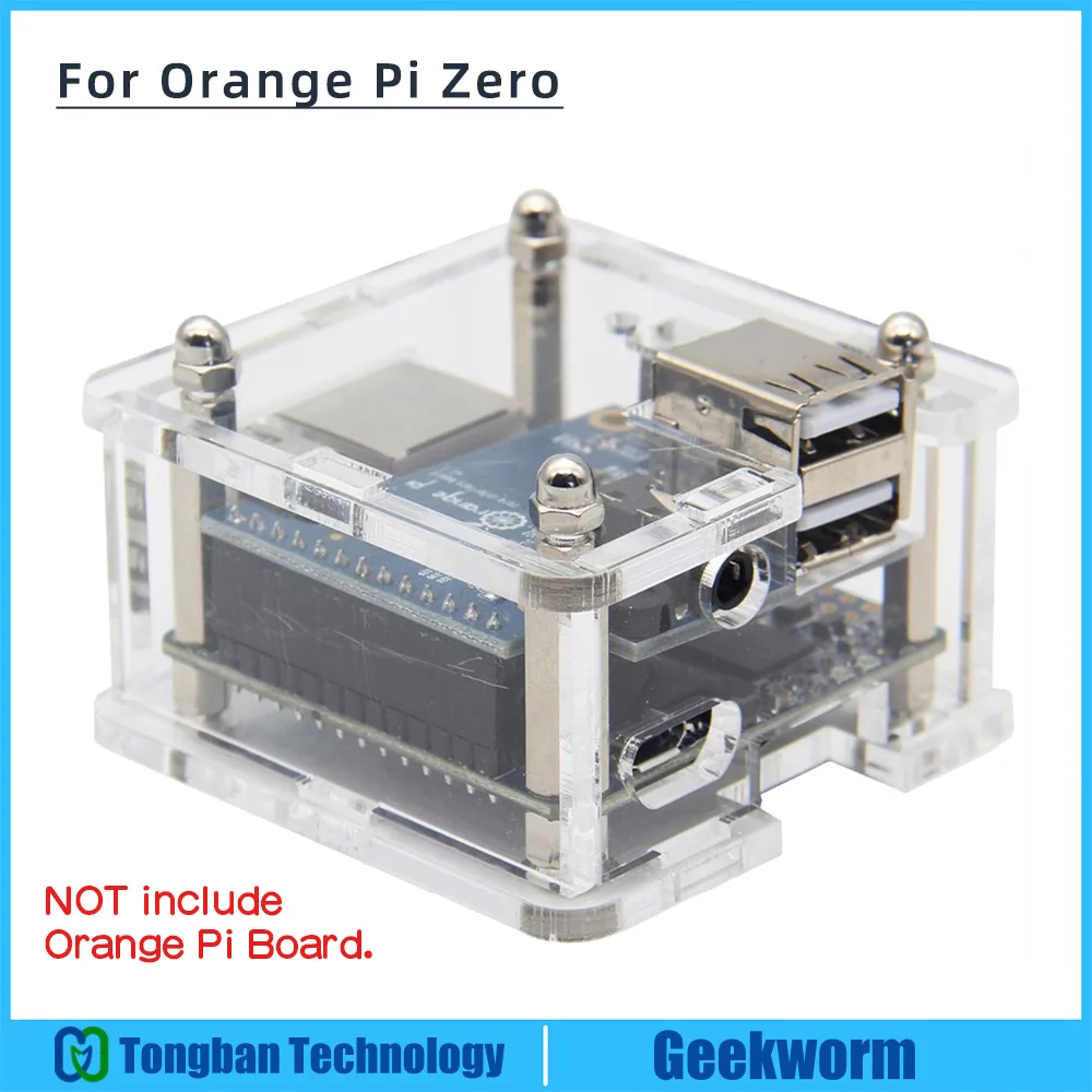 Прозрачный акриловый чехол для Orange Pi Zero/Orange Zero Plus защитный и плата расширения|orange