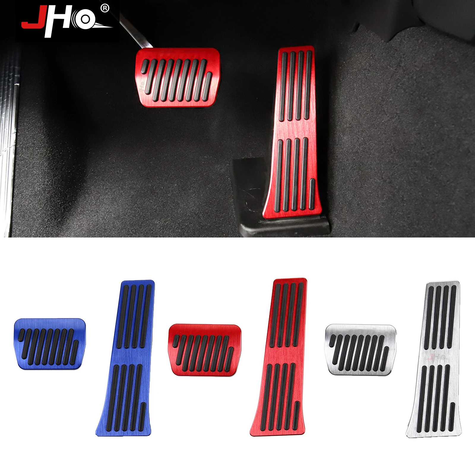 Нескользящая накладка на педаль тормоза и педали акселератора JHO из алюминиевого