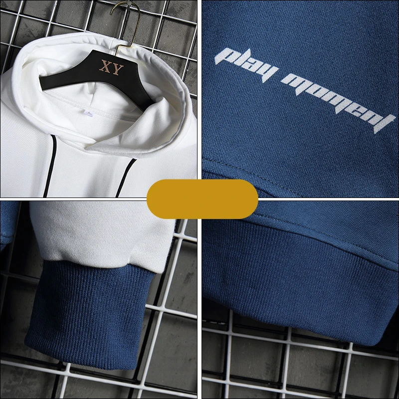 Толстовка мужская с длинным рукавом свитшот градиентными цветами уличная одежда