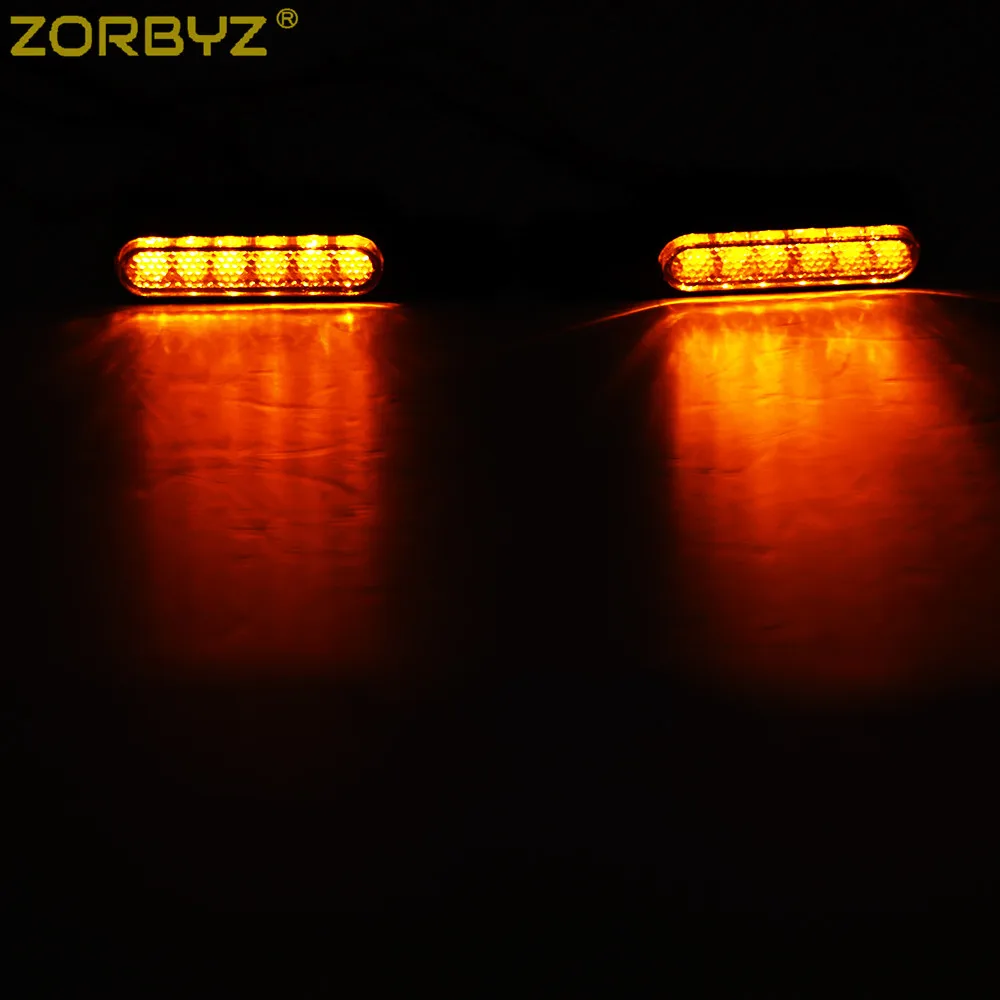 ZORBYZ черный/Хромированный Светодиодный Мини-индикатор поворота для мотоцикла
