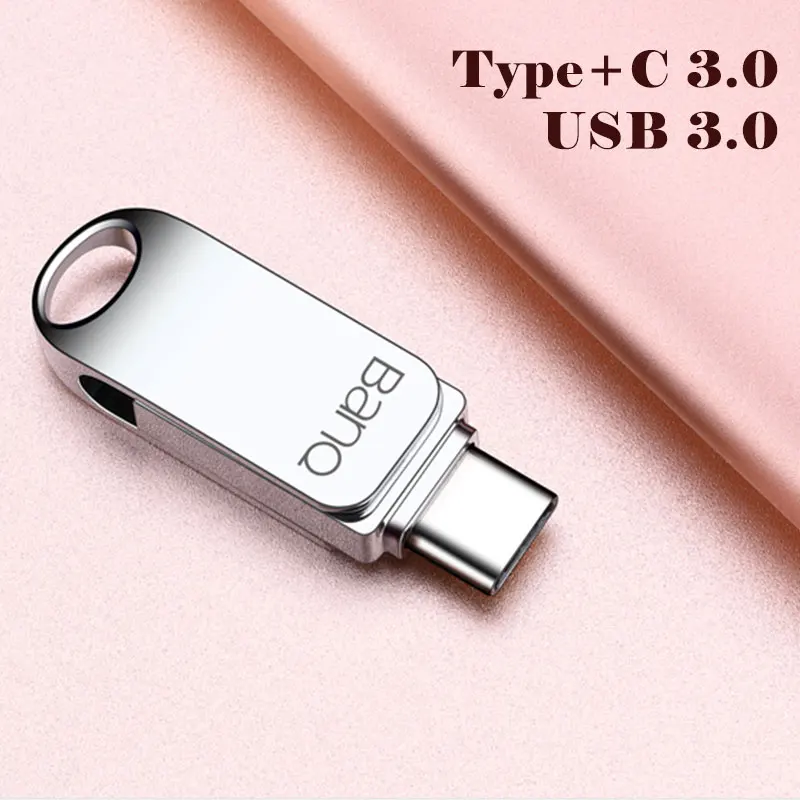 

BanQ C61 Key USB 3.0 Type C Pen Flash Drives Memory 128GB 64GB 32GB Metal High Speed Stick Blitzwolf Offers with free shipping