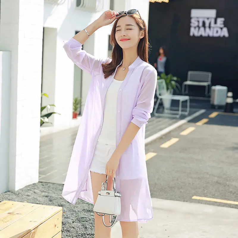 

Блузка женская шифоновая с длинными рукавами, лето 2020