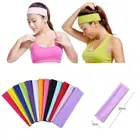 Hirigin, эластичные спортивные повязки для волос для йоги, спортивные аксессуары для танцев, Байкерская широкая повязка на голову, стрейч-лента, 13 цветов