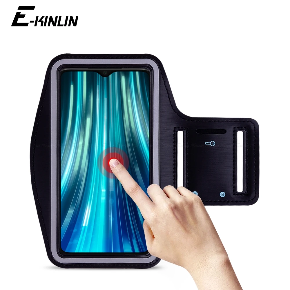 Waterproof Running Sport Gym Arm Band For Xiaomi Mi Redmi Note 11i 11 10S 10 10T 9T 9 Lite 9S 8 9 7 Pro Max Phone Case Cover