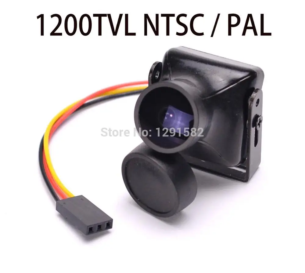 Высокая четкость 1200TVL COMS FPV камера 2 8 мм объектив 120 градусов PAL / NTSC для RC Дрон